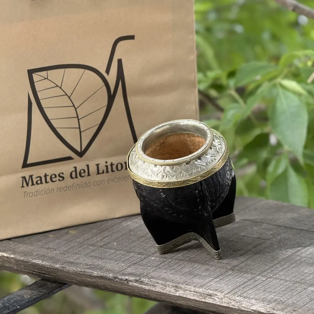 Torpedo de calabaza, virola de alpaca, base y doble aro