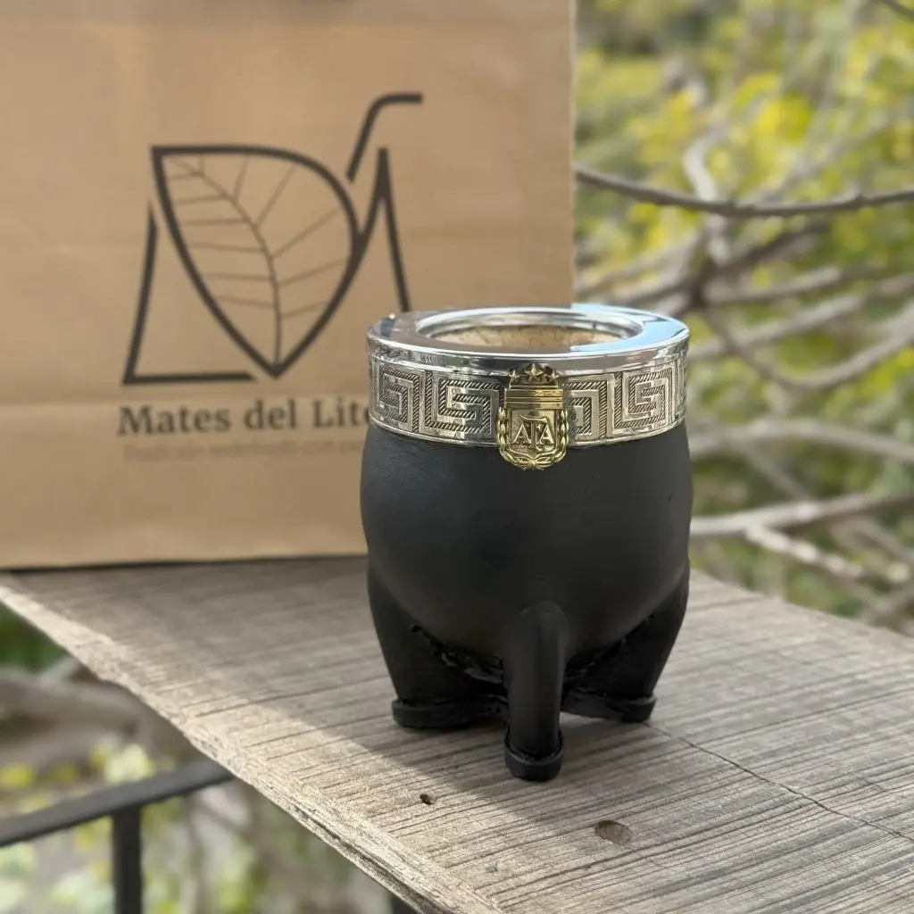 Imperial de calabaza, virola de inoxidable, escudo Argentina