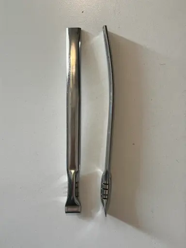 Bombilla chata de acero inoxidable