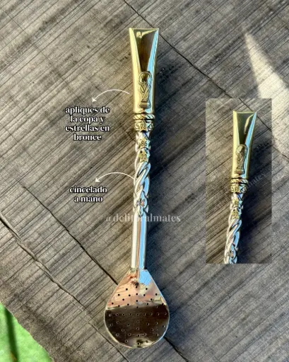 Bombillon estrellas de alpaca 